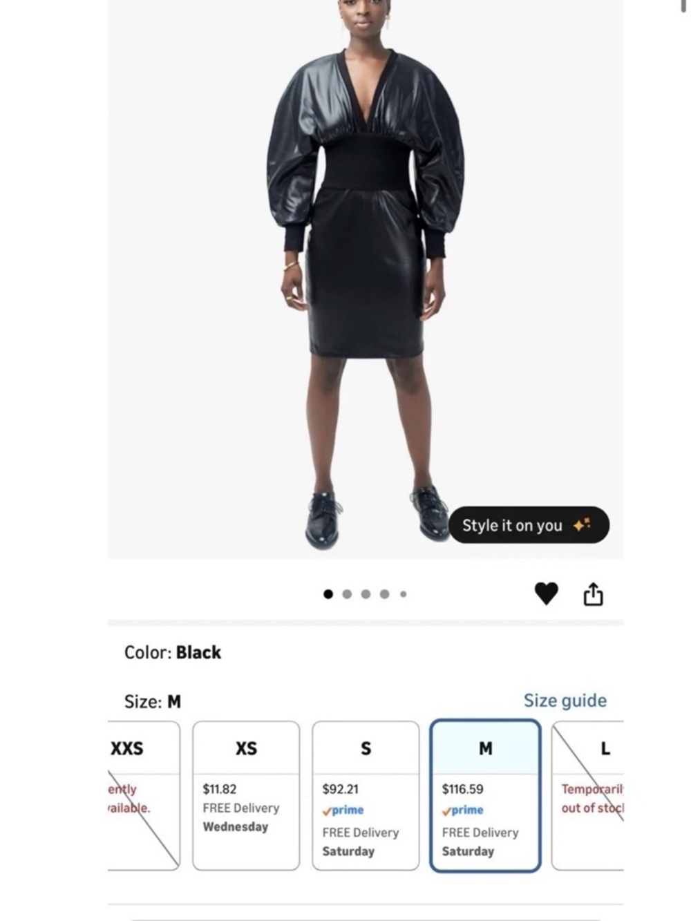 Y2K Pantora Women's Brenda Cinched Waist Dress size XL